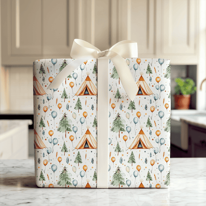 Cheers to Camp - Wrapping Paper - Aspen & Arlo