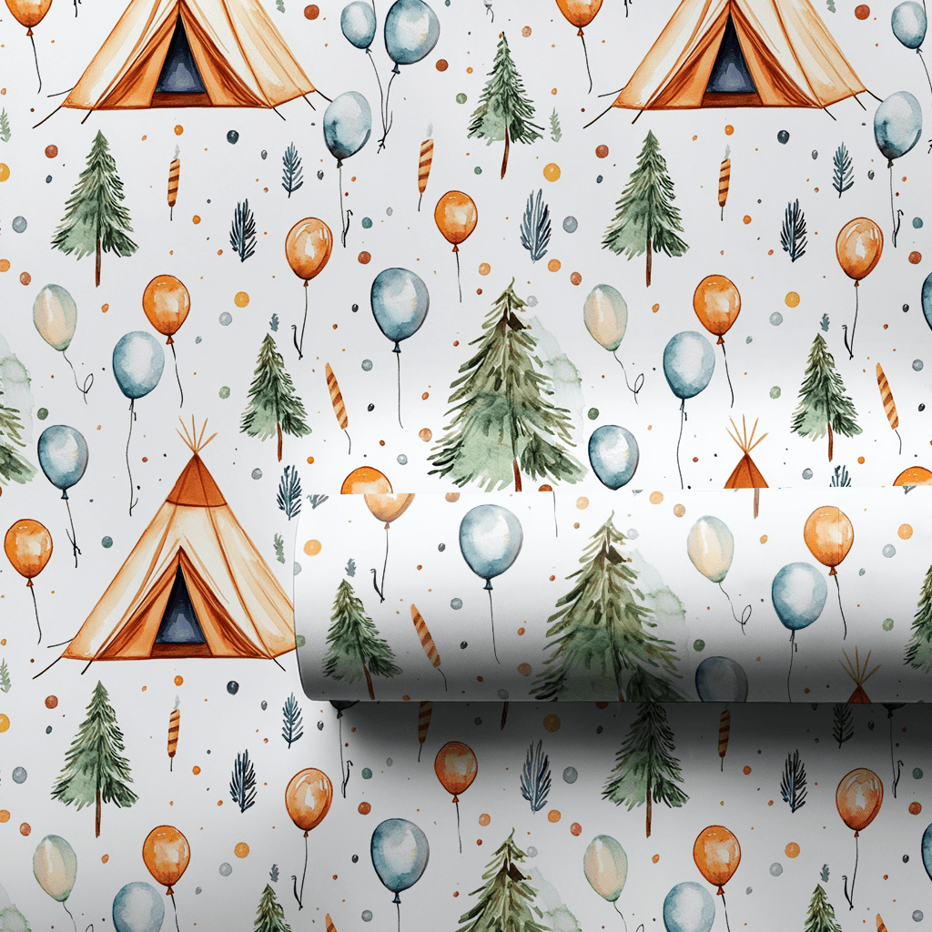 Cheers to Camp - Wrapping Paper - Aspen & Arlo