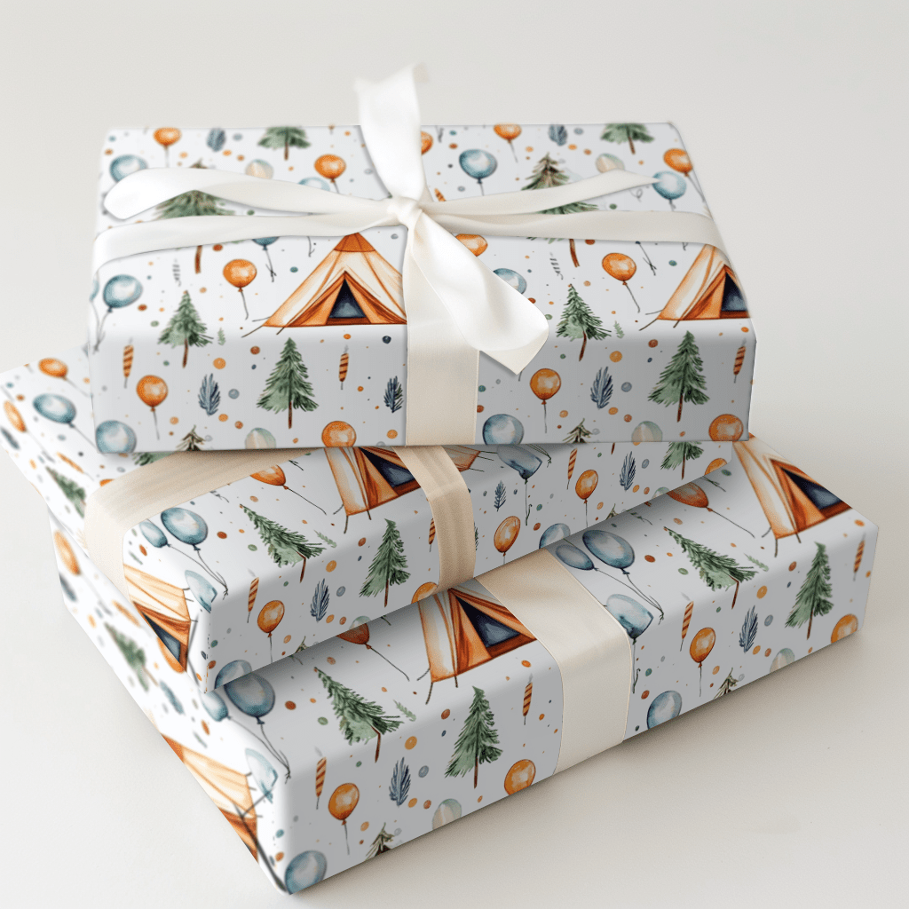 Cheers to Camp - Wrapping Paper - Aspen & Arlo