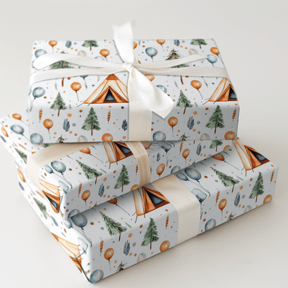 Cheers to Camp - Wrapping Paper - Aspen & Arlo