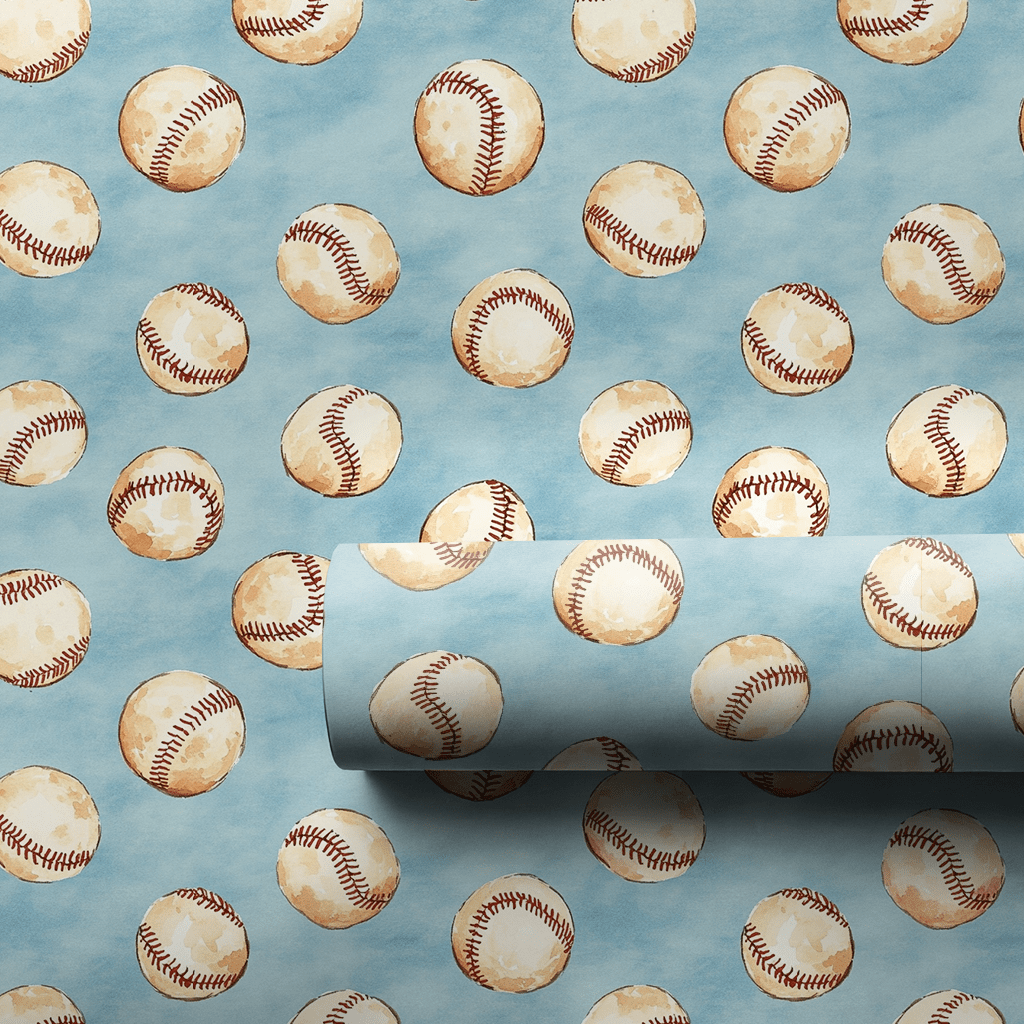 Call to the Bullpen - Wrapping Paper - Aspen & Arlo