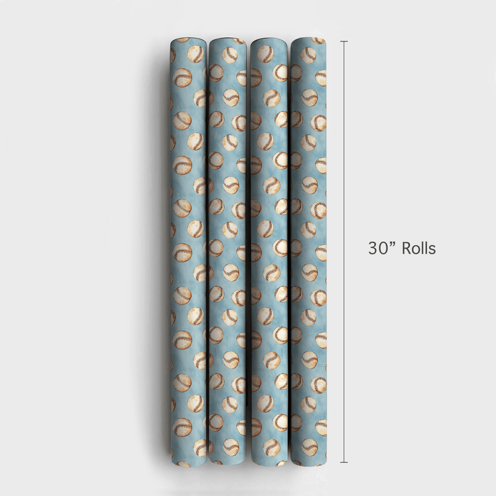 Call to the Bullpen - Wrapping Paper - Aspen & Arlo