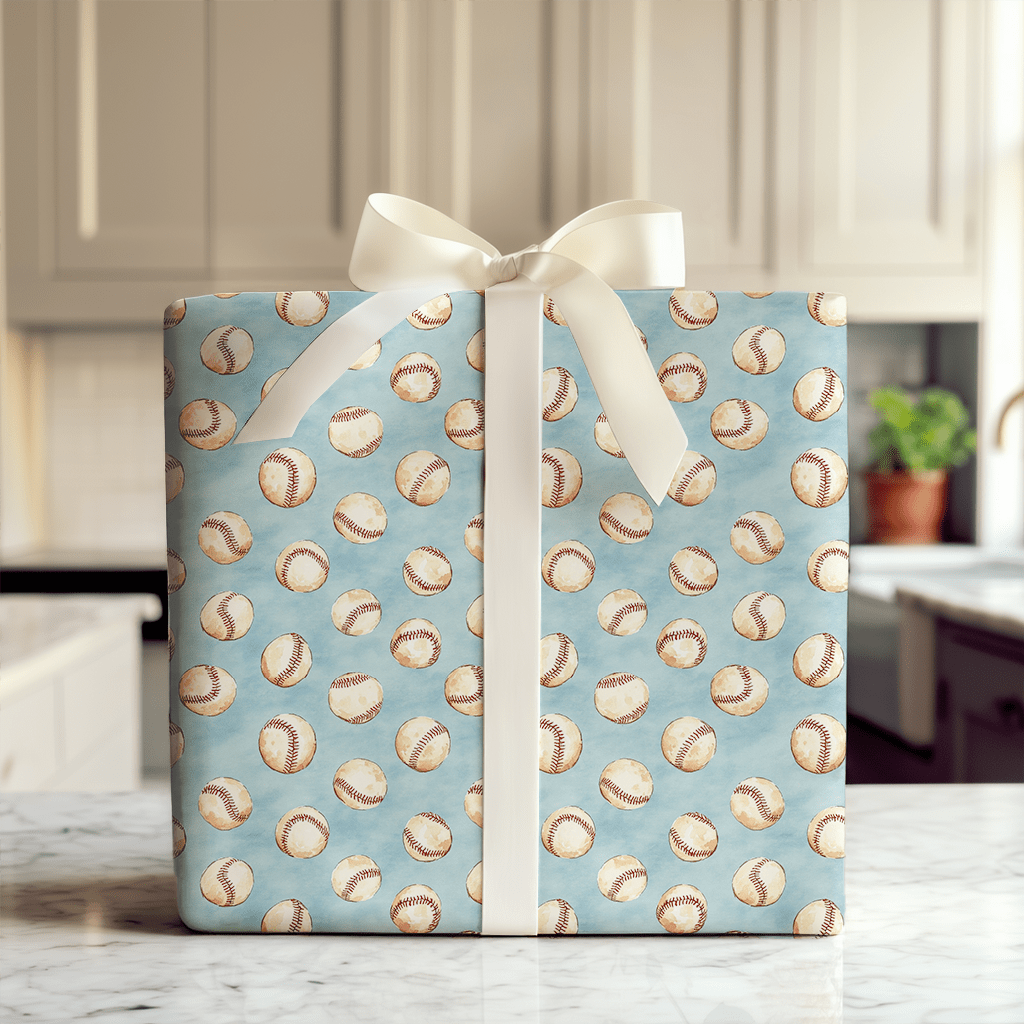 Call to the Bullpen - Wrapping Paper - Aspen & Arlo