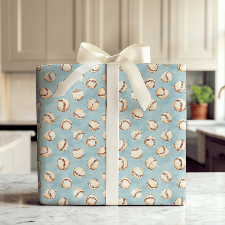 Call to the Bullpen - Wrapping Paper - Aspen & Arlo