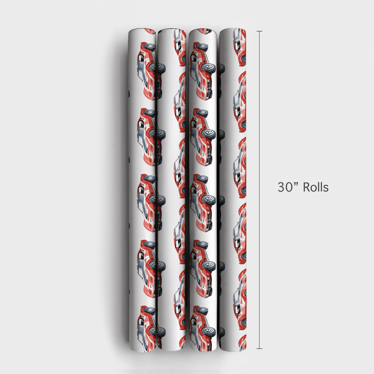Red Roadster - Wrapping Paper - Aspen & Arlo