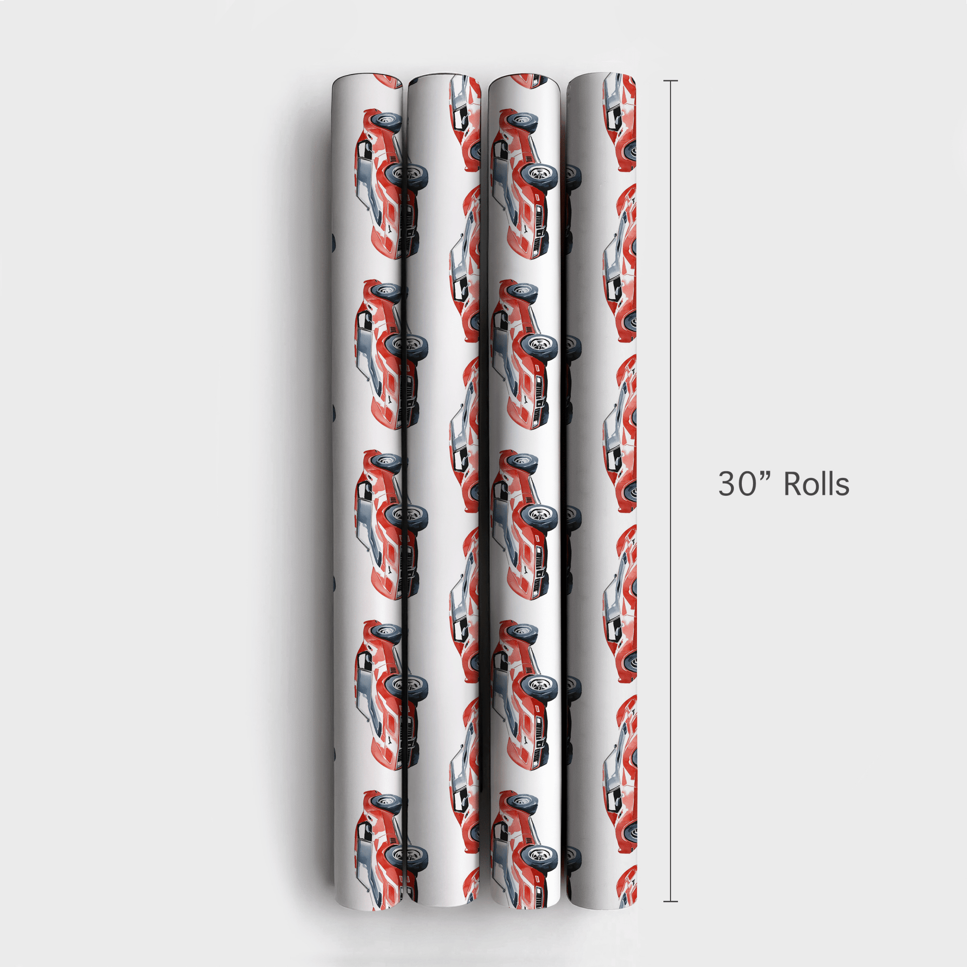 Red Roadster - Wrapping Paper - Aspen & Arlo