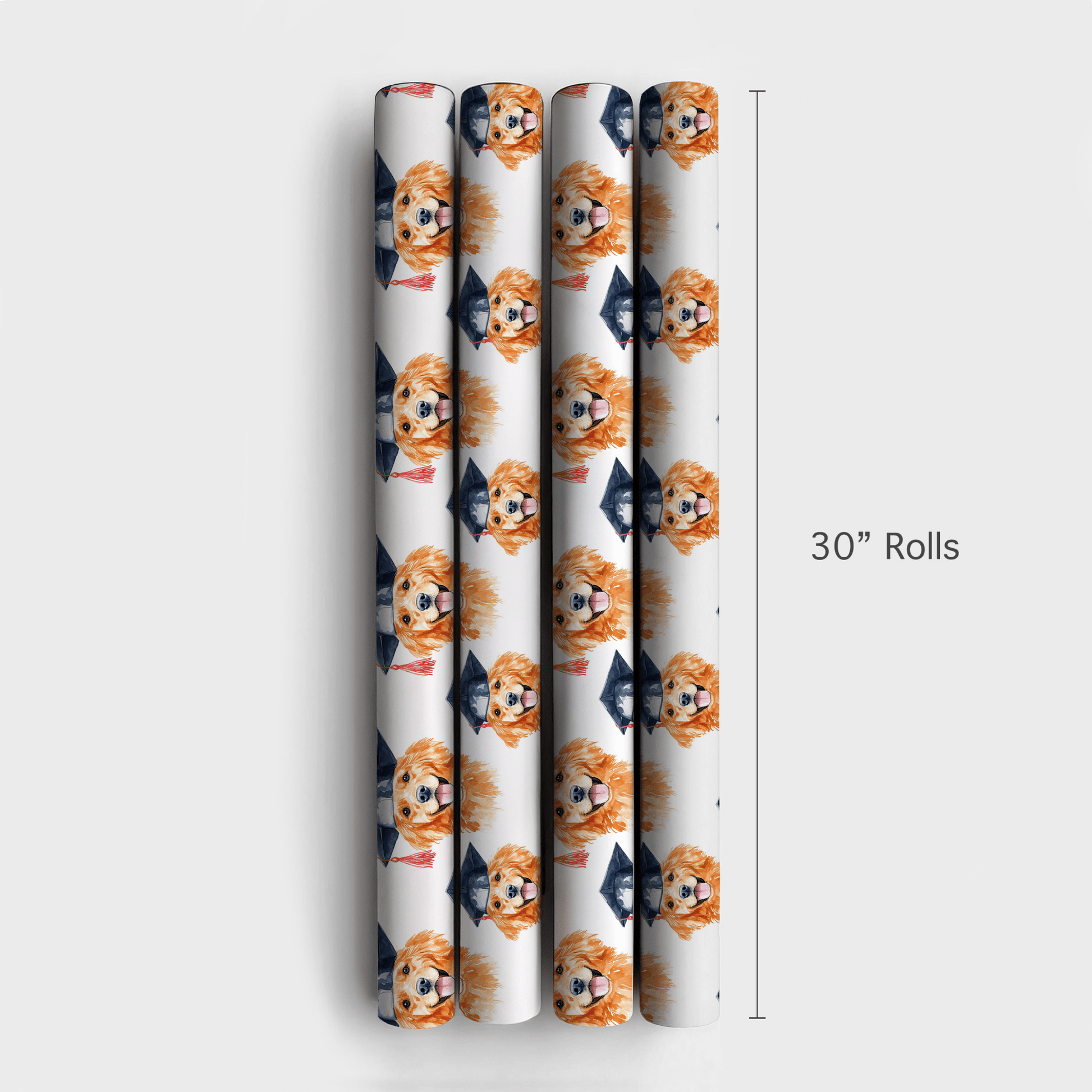 Red Golden Graduate - Wrapping Paper - Aspen & Arlo