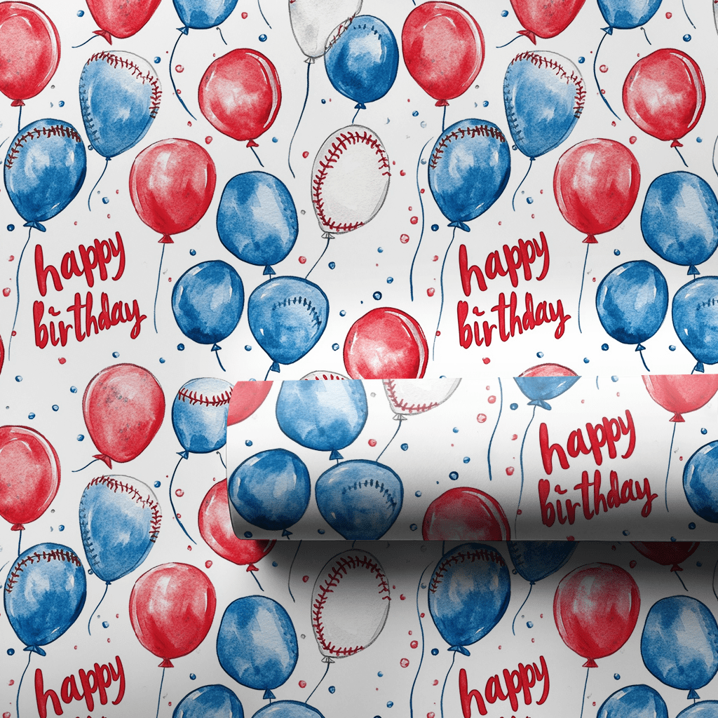 Birthday Grand Slam - Wrapping Paper - Aspen & Arlo