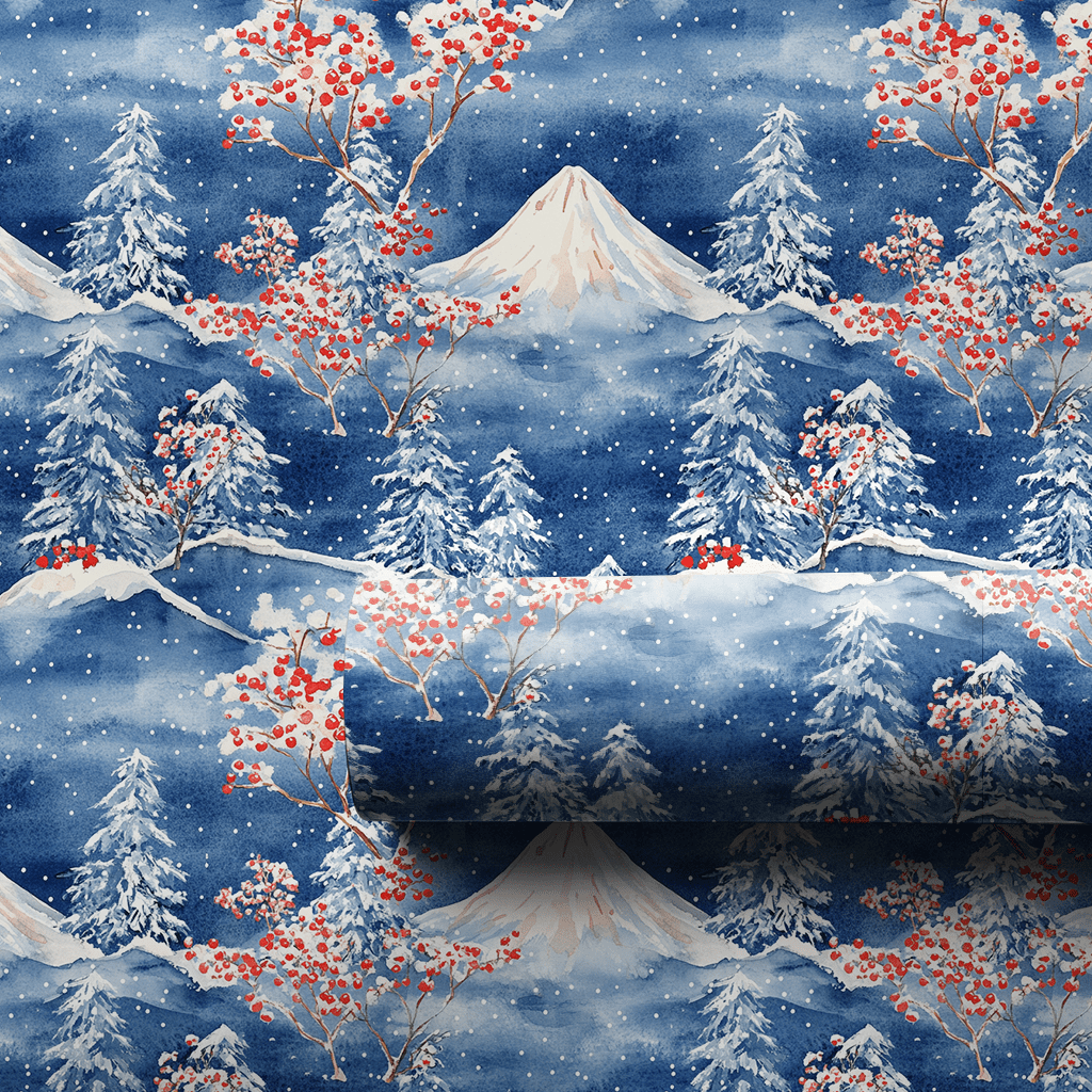 Festive Fuji - Wrapping Paper - Aspen & Arlo