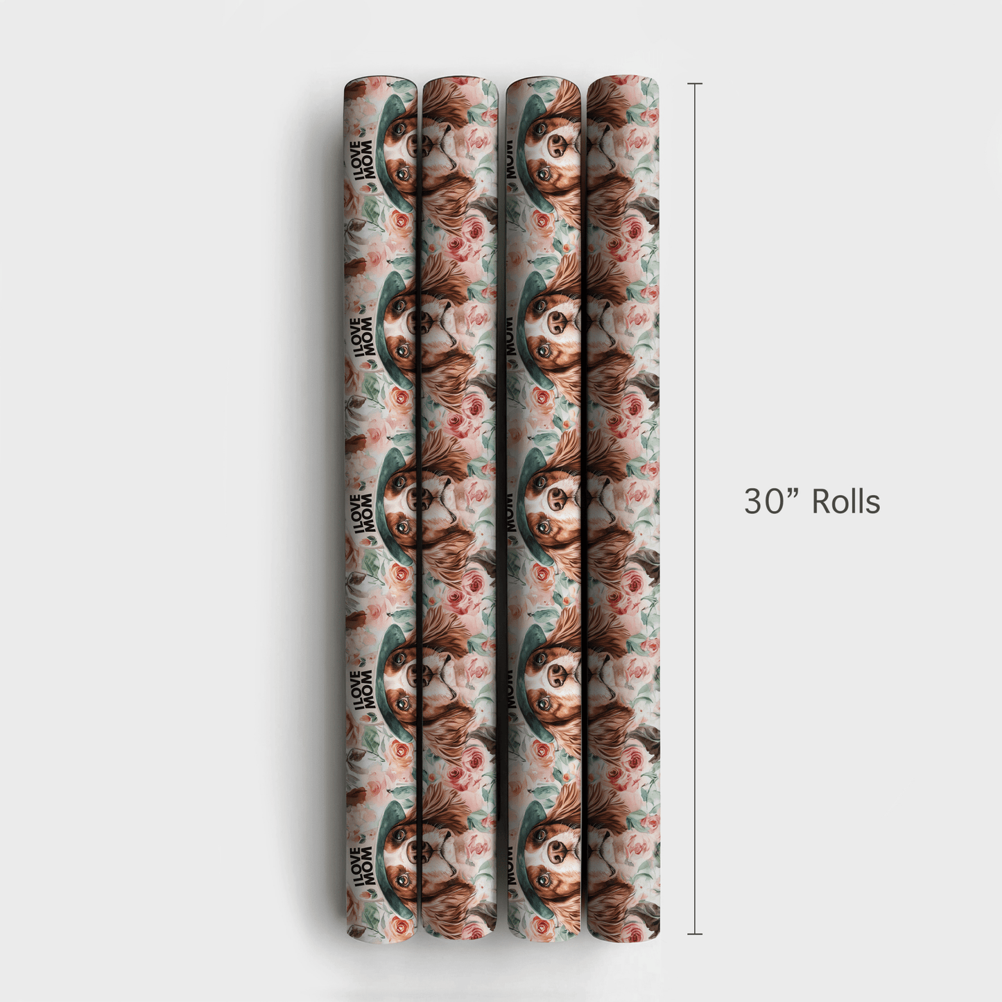 Mom's Favorite Brittany Spaniel - Wrapping Paper - Aspen & Arlo