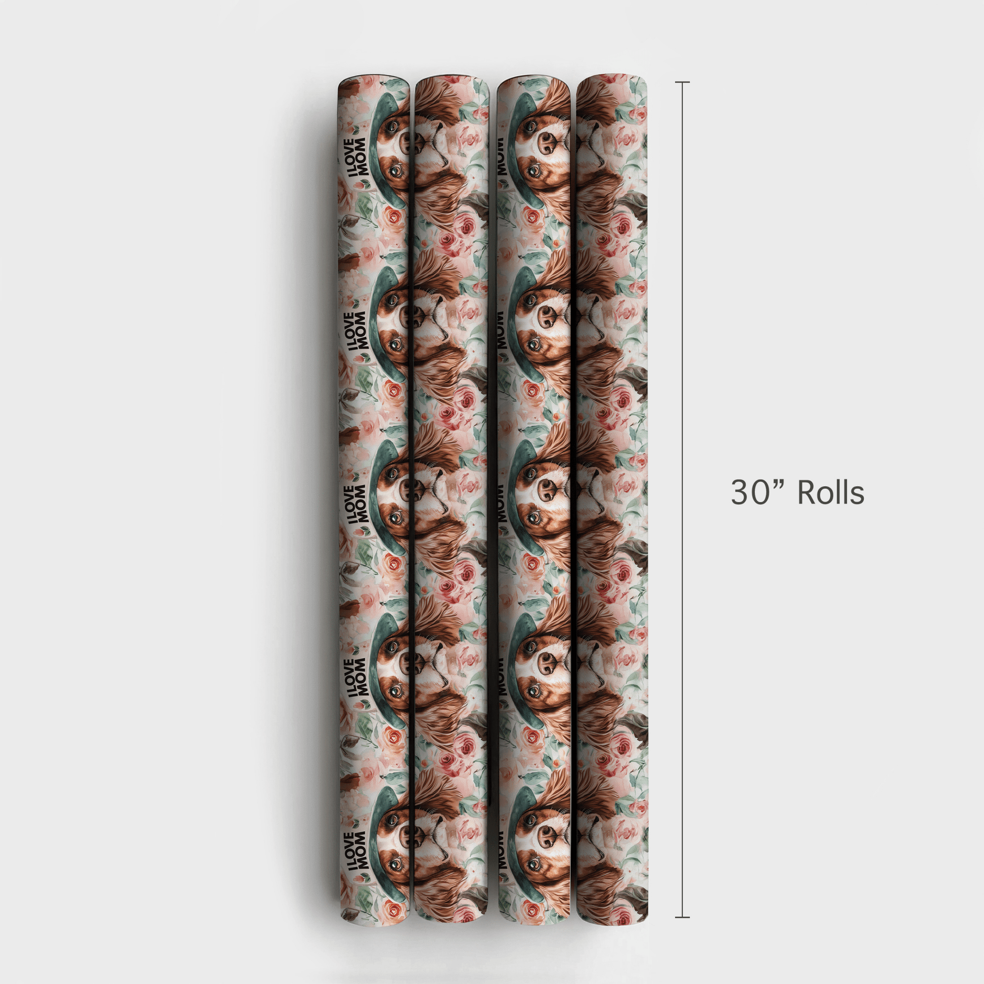 Mom's Favorite Brittany Spaniel - Wrapping Paper - Aspen & Arlo