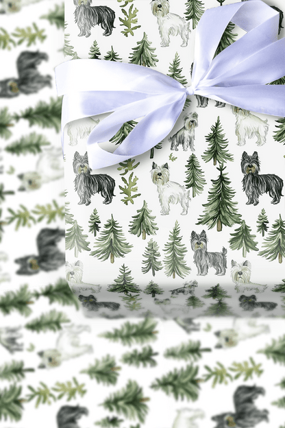 Snow Day for Scottish Terriers - Wrapping Paper - Aspen & Arlo