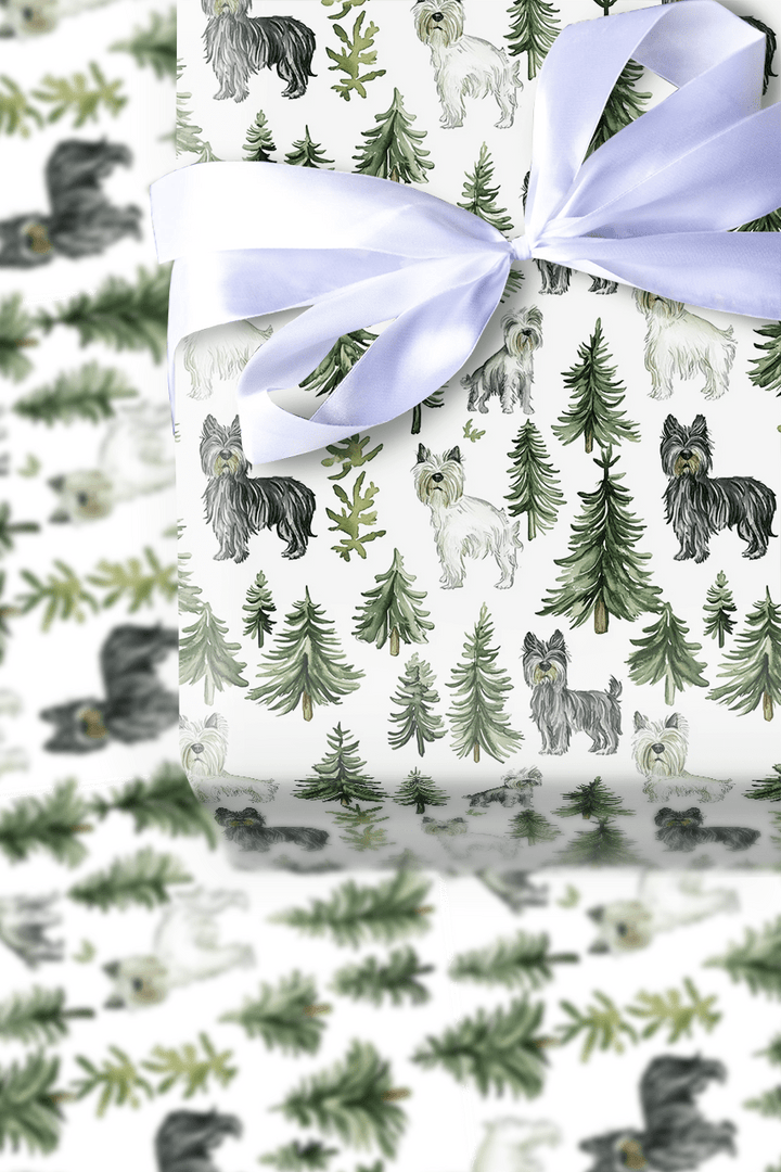 Snow Day for Scottish Terriers - Wrapping Paper - Aspen & Arlo