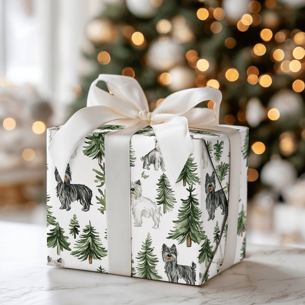 Snow Day for Scottish Terriers - Wrapping Paper - Aspen & Arlo