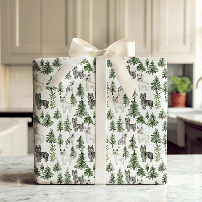 Snow Day for Scottish Terriers - Wrapping Paper - Aspen & Arlo