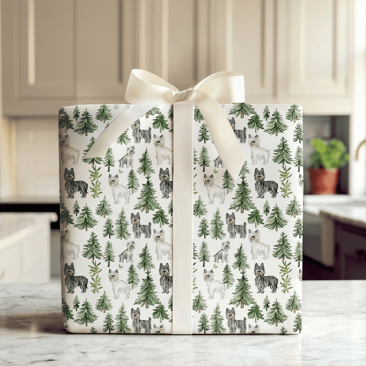 Snow Day for Scottish Terriers - Wrapping Paper - Aspen & Arlo