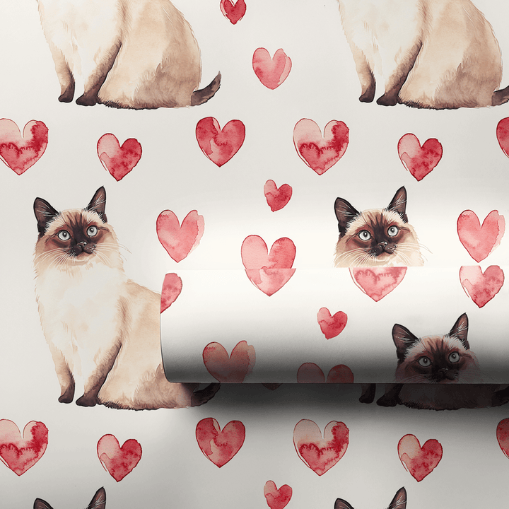 Burmese Valentine - Wrapping Paper - Aspen & Arlo