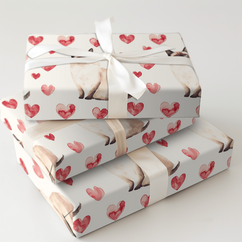 Burmese Valentine - Wrapping Paper - Aspen & Arlo