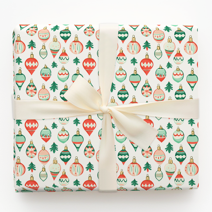 Pink and Green Ornaments