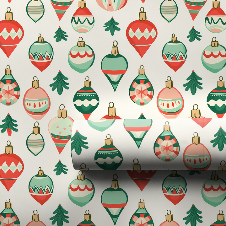Pink and Green Ornaments