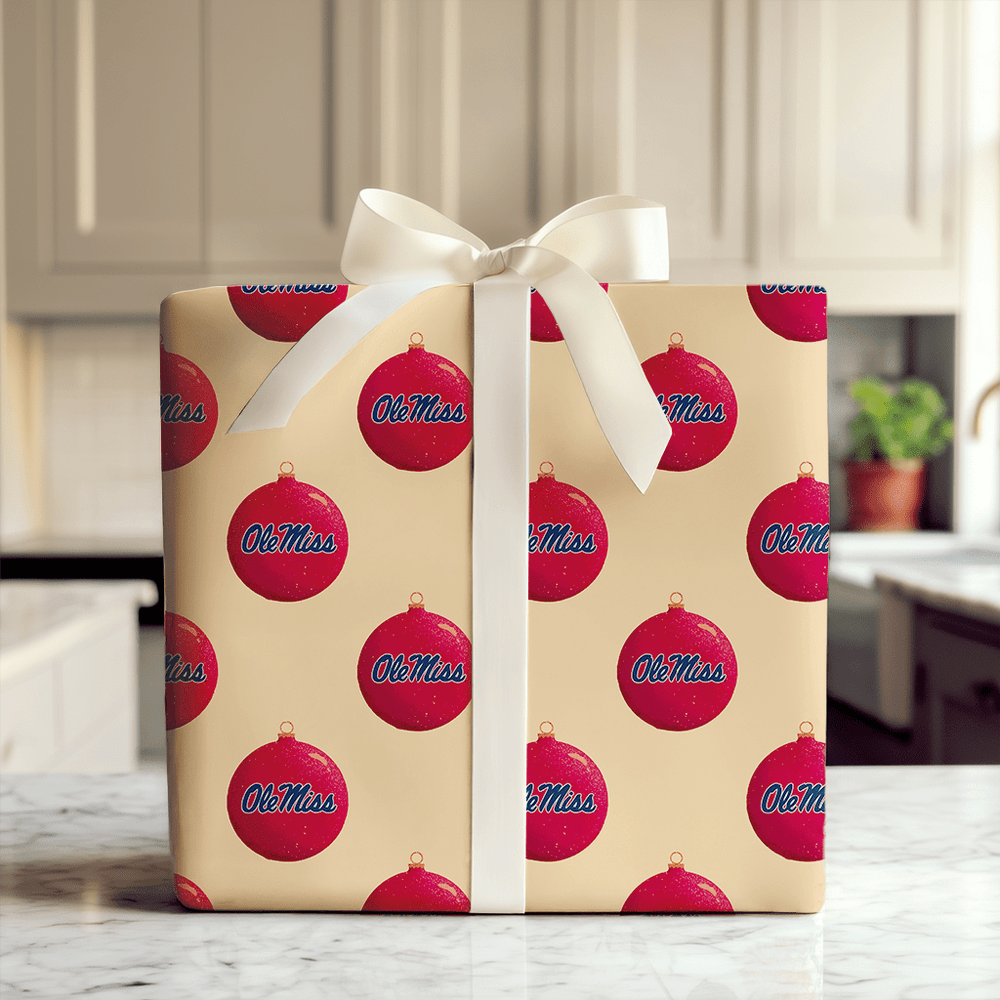 Ole Miss Holiday Bauble - Wrapping Paper - Aspen & Arlo