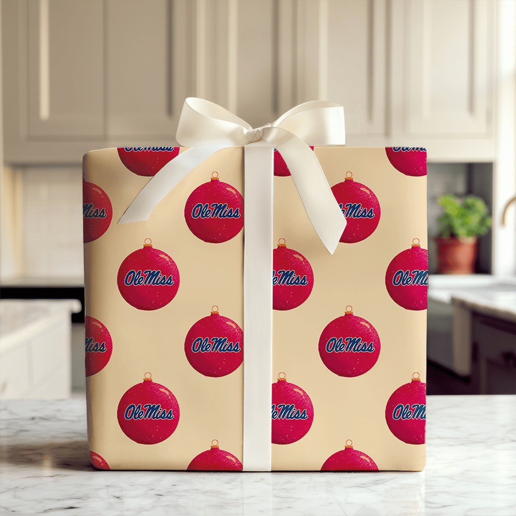 Ole Miss Holiday Bauble - Wrapping Paper - Aspen & Arlo