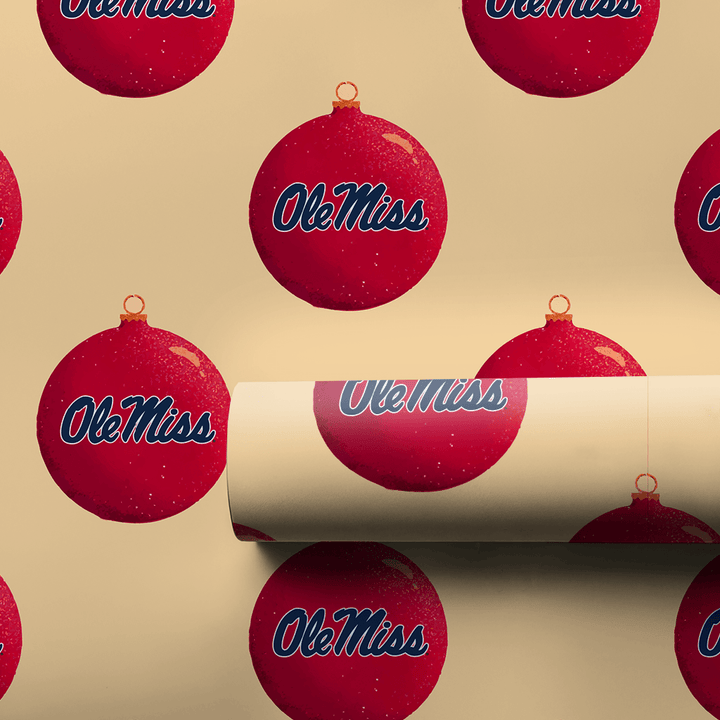 Ole Miss Holiday Bauble - Wrapping Paper - Aspen & Arlo