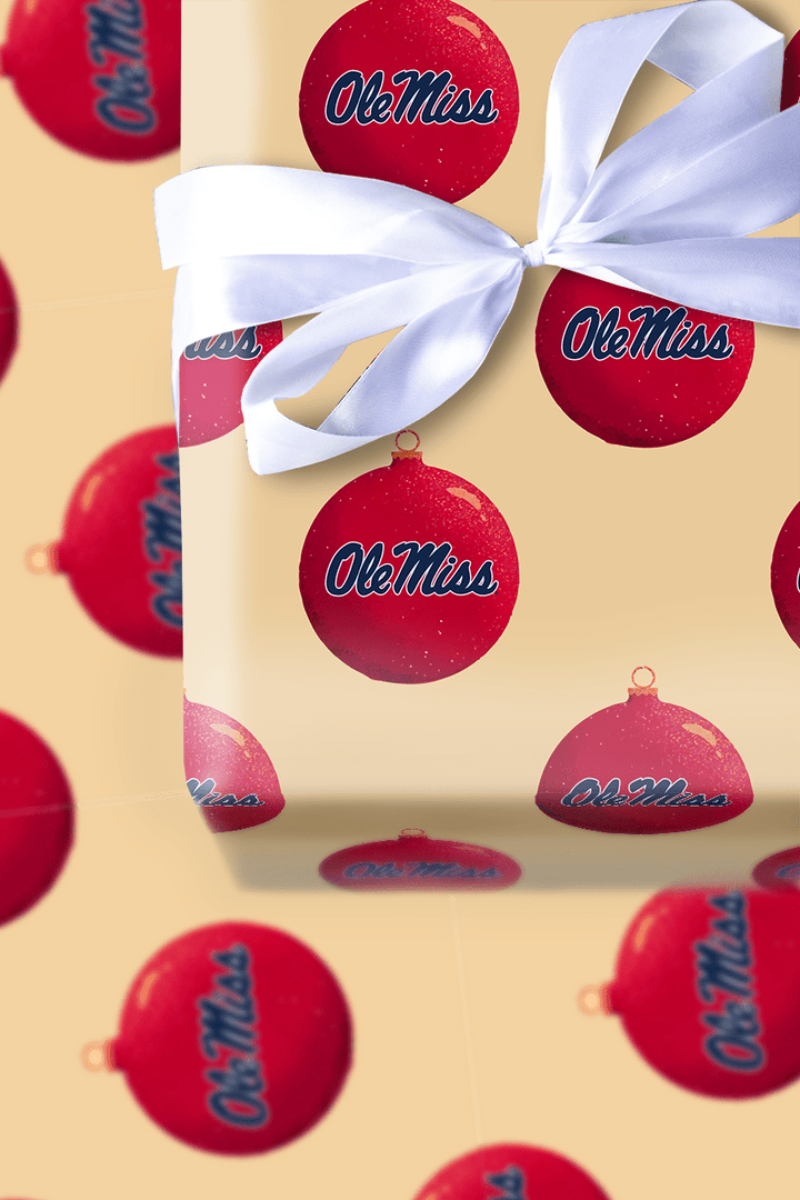 Ole Miss Holiday Bauble - Wrapping Paper - Aspen & Arlo