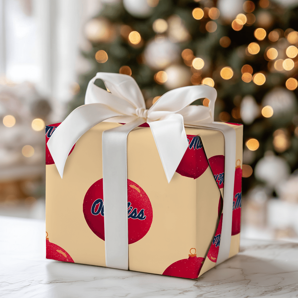 Ole Miss Holiday Bauble - Wrapping Paper - Aspen & Arlo