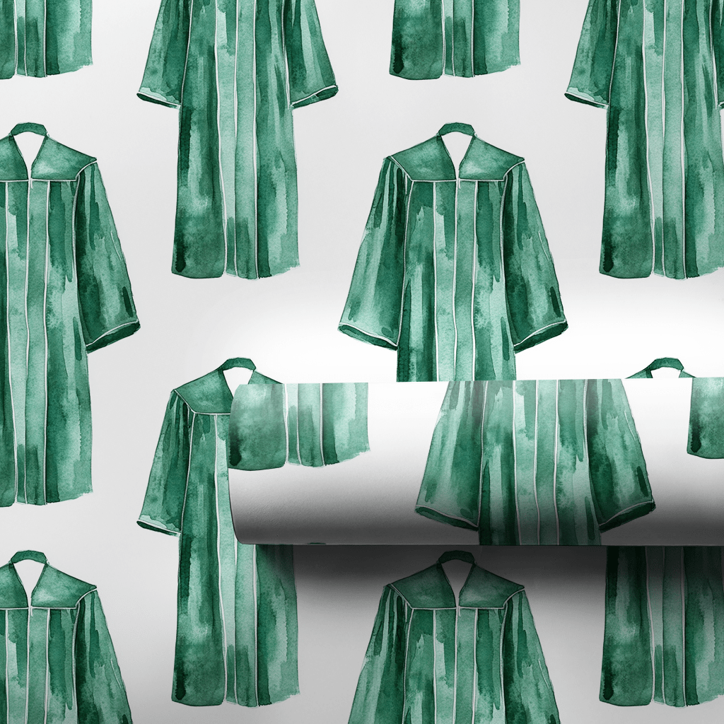 Top of the Class in Green - Wrapping Paper - Aspen & Arlo