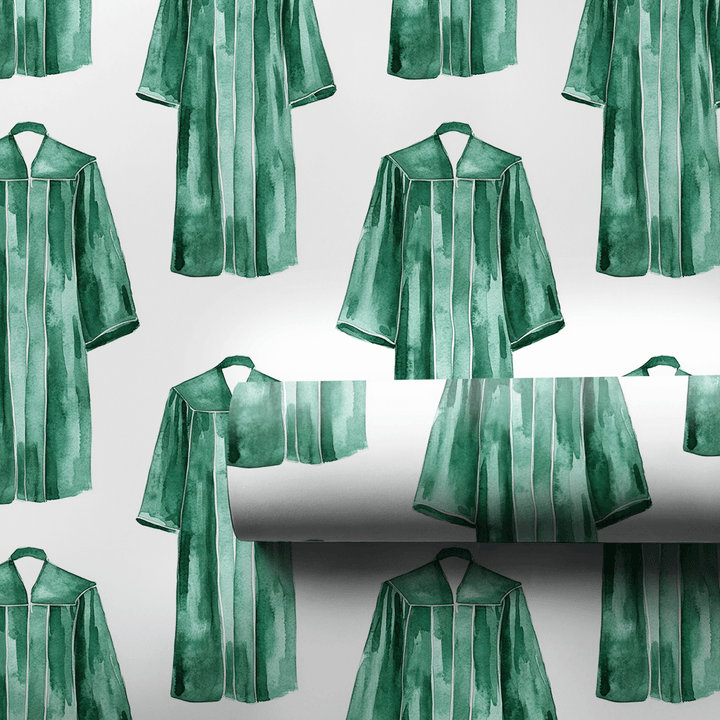 Top of the Class in Green - Wrapping Paper - Aspen & Arlo