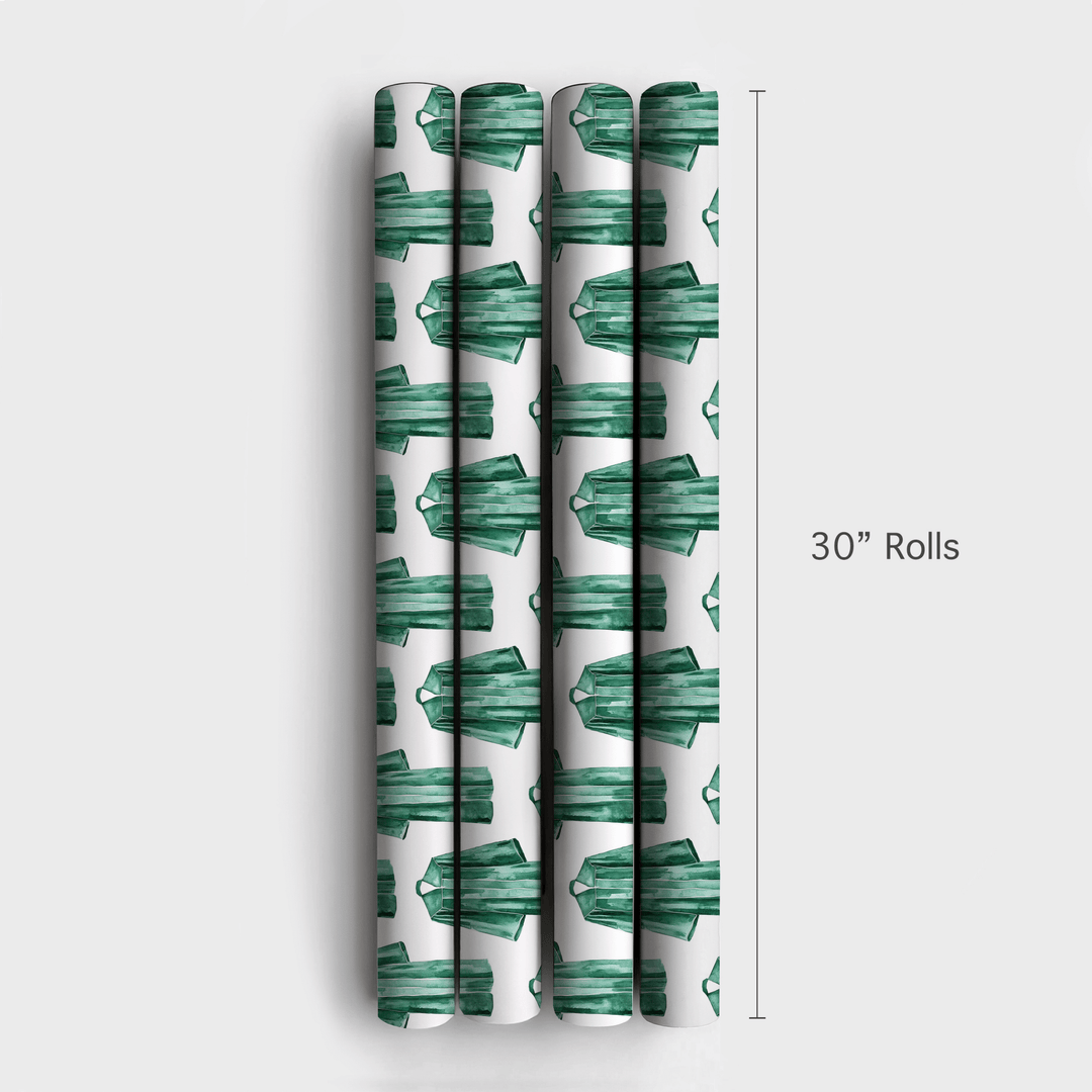 Top of the Class in Green - Wrapping Paper - Aspen & Arlo