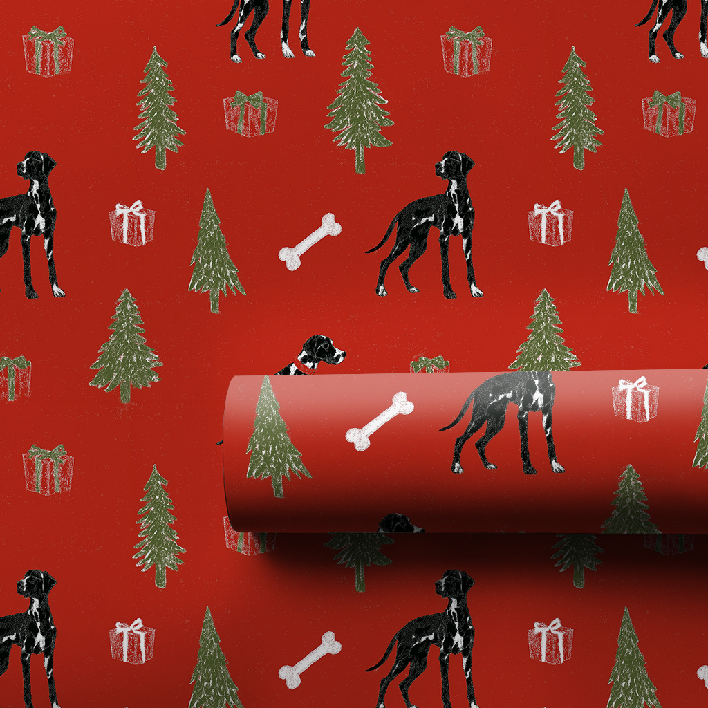 Modern Great Dane Christmas