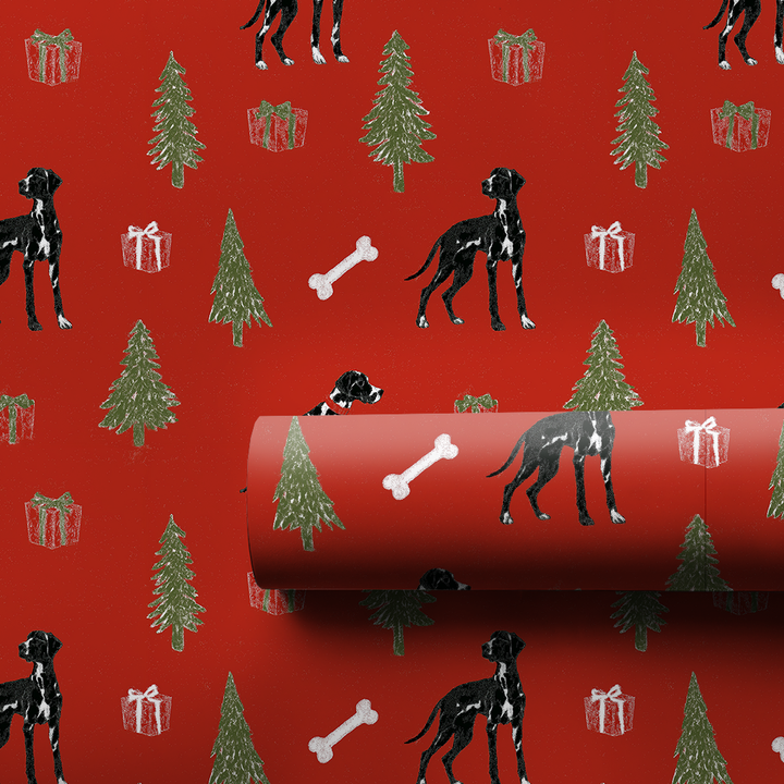 Modern Great Dane Christmas