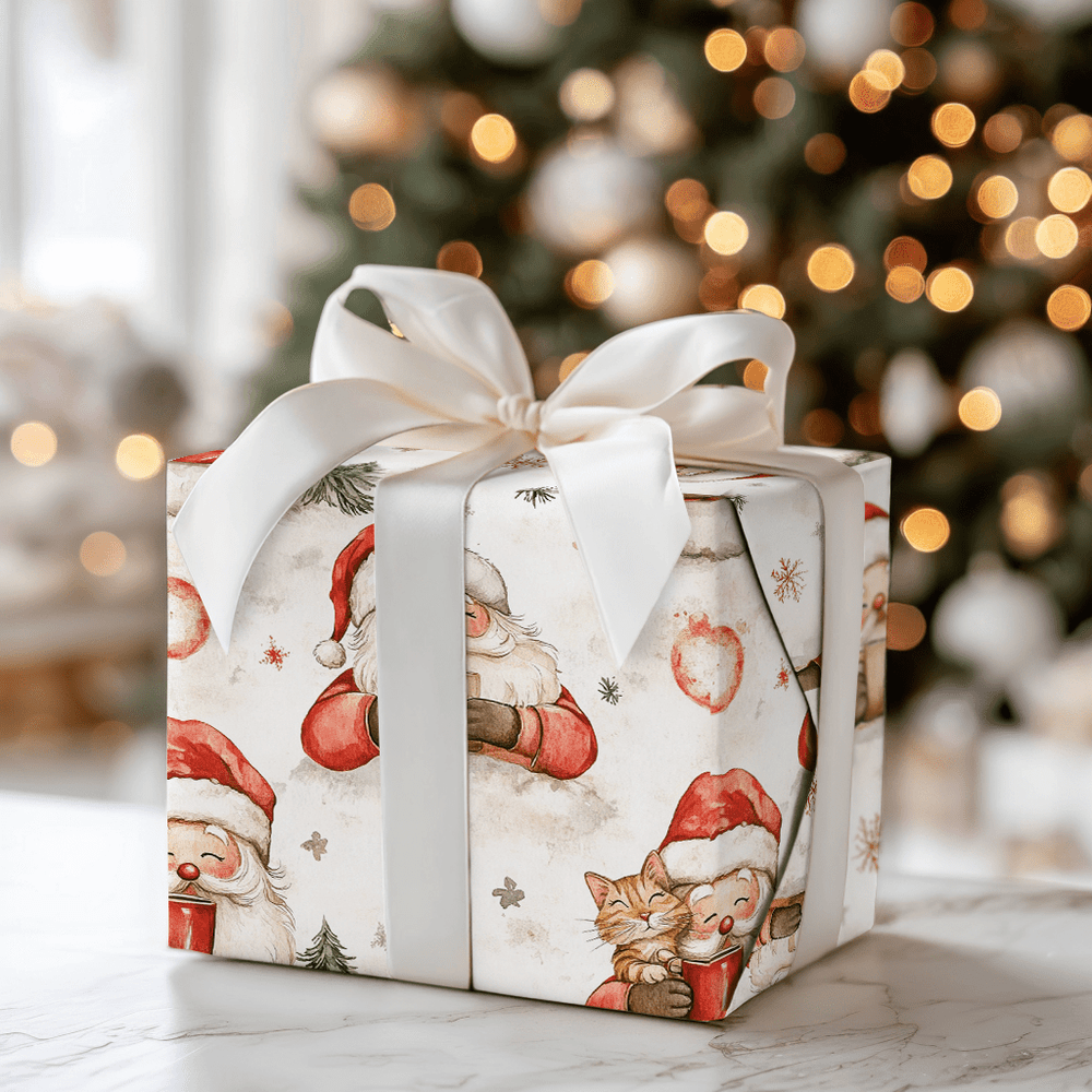 Whisker Latte - Wrapping Paper - Aspen & Arlo