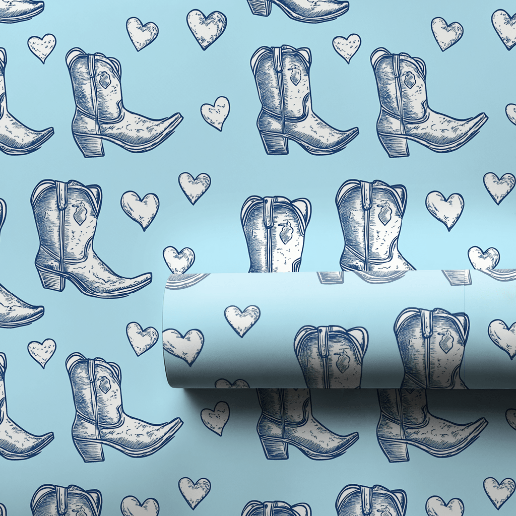 Retro Yeehaw - Wrapping Paper - Aspen & Arlo