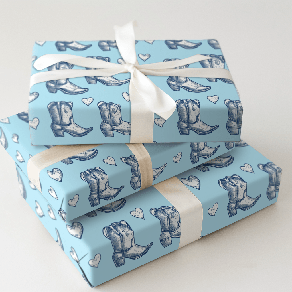 Retro Yeehaw - Wrapping Paper - Aspen & Arlo