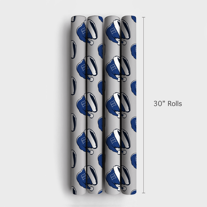 Jolly Blue D - Wrapping Paper - Aspen & Arlo