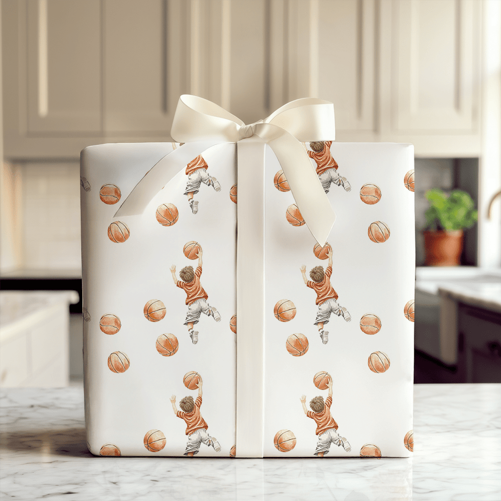 Dunk Dude - Wrapping Paper - Aspen & Arlo