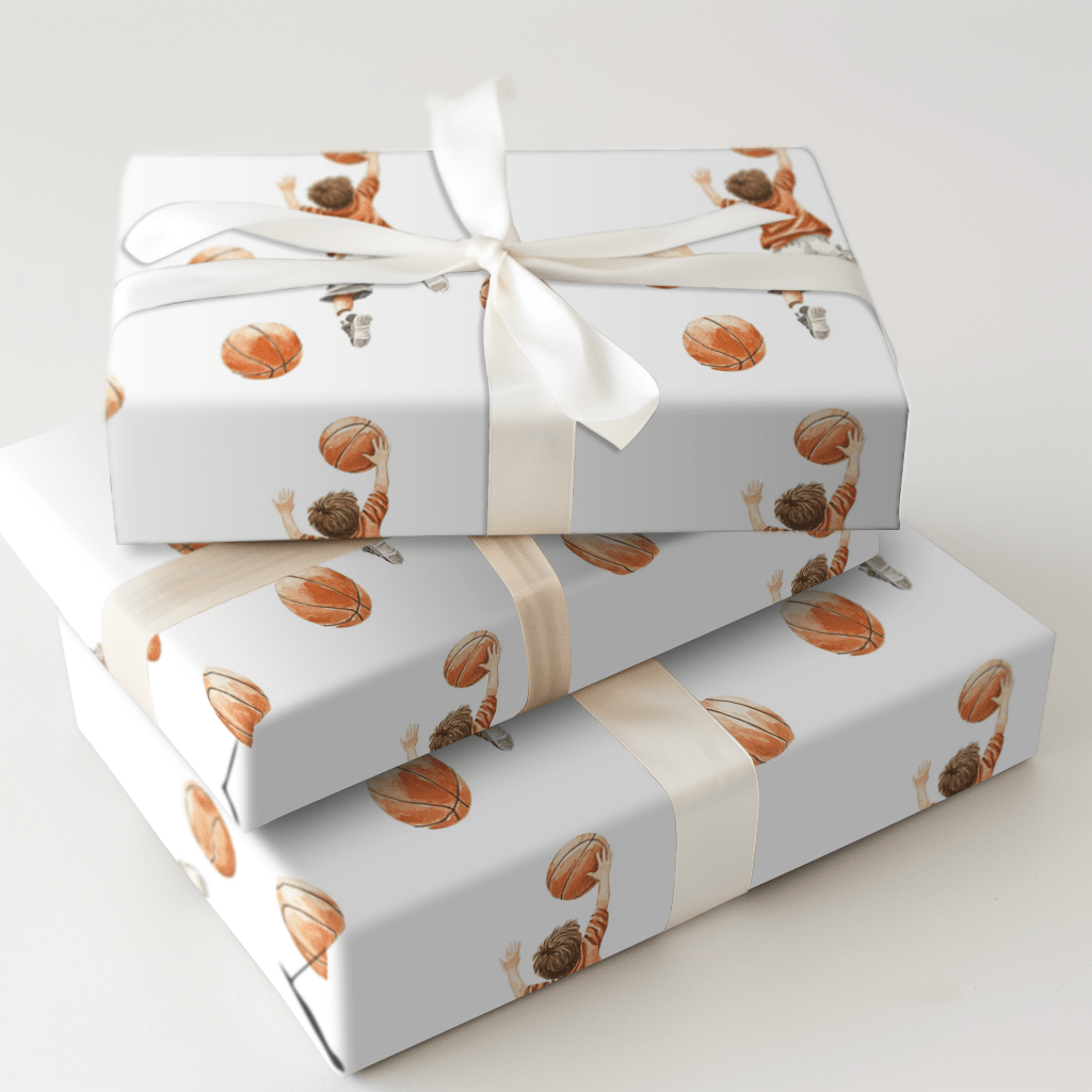 Dunk Dude - Wrapping Paper - Aspen & Arlo