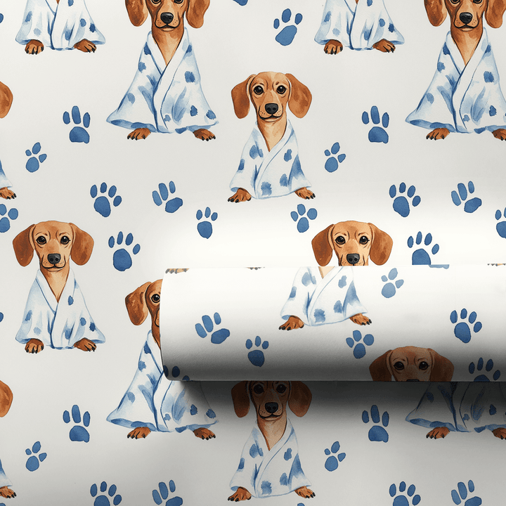 Spa Day with the Dachshunds - Wrapping Paper - Aspen & Arlo