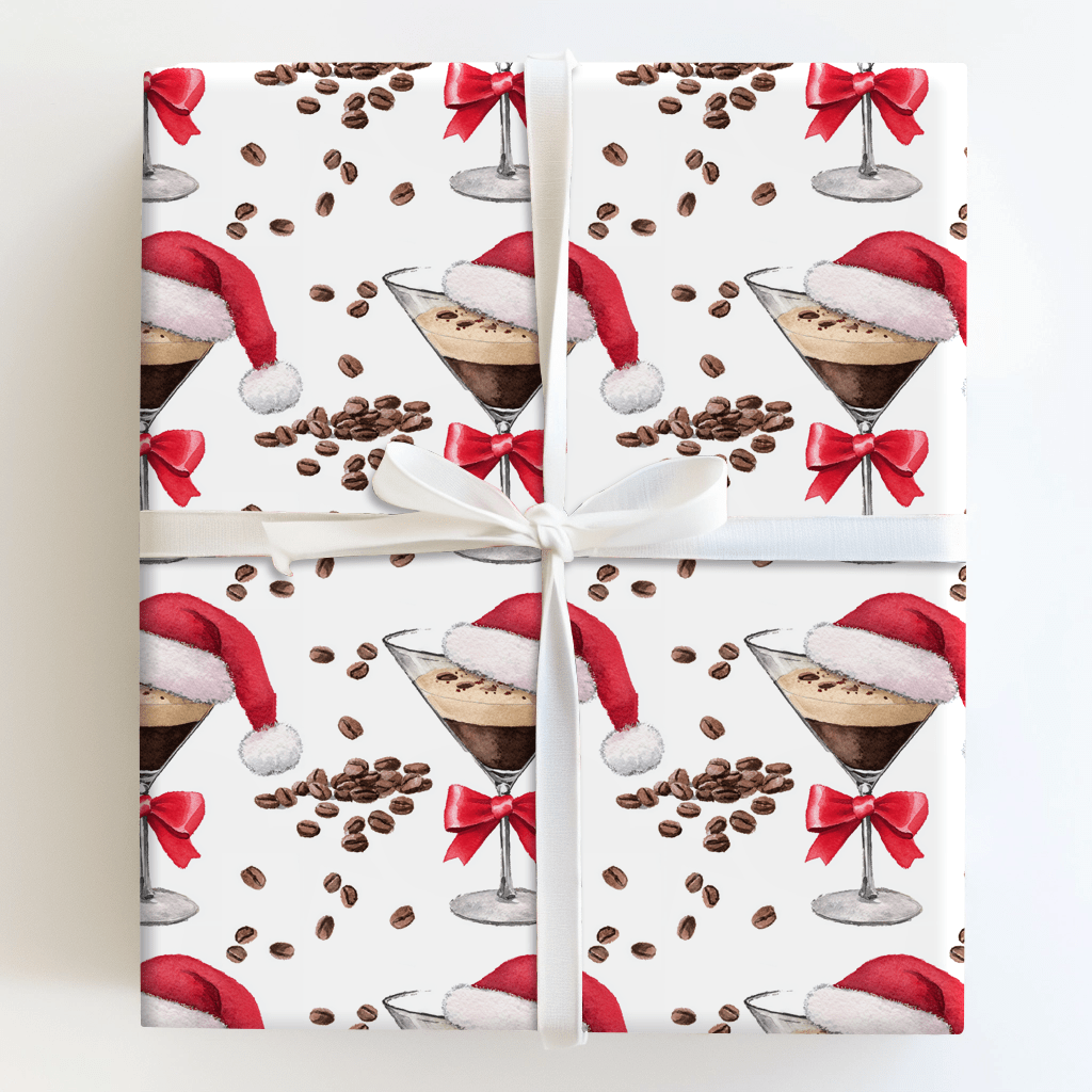Santa Espresso - Wrapping Paper - Aspen & Arlo