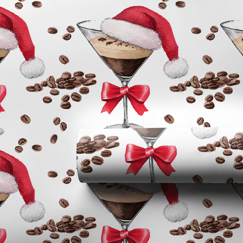 Santa Espresso - Wrapping Paper - Aspen & Arlo