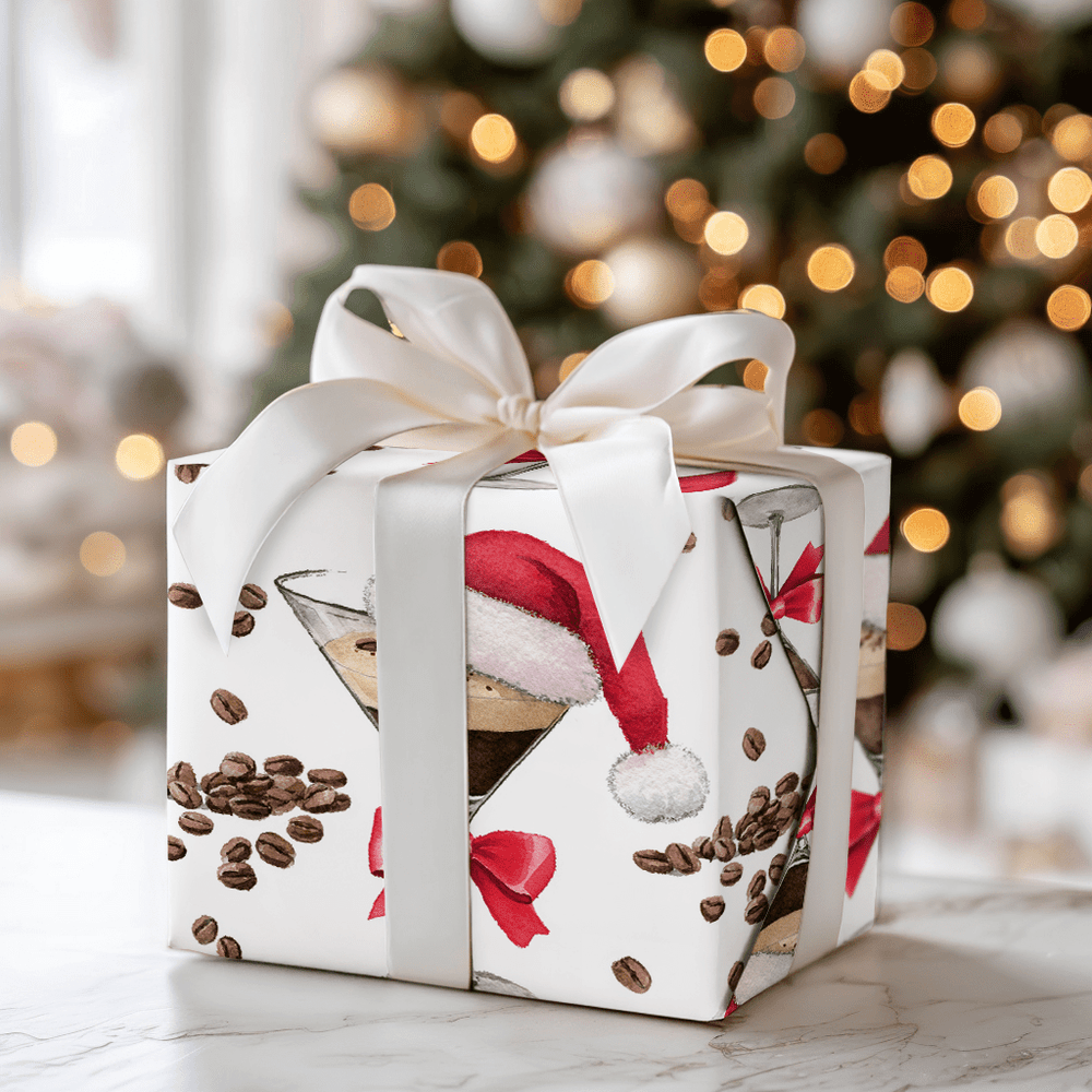 Santa Espresso - Wrapping Paper - Aspen & Arlo