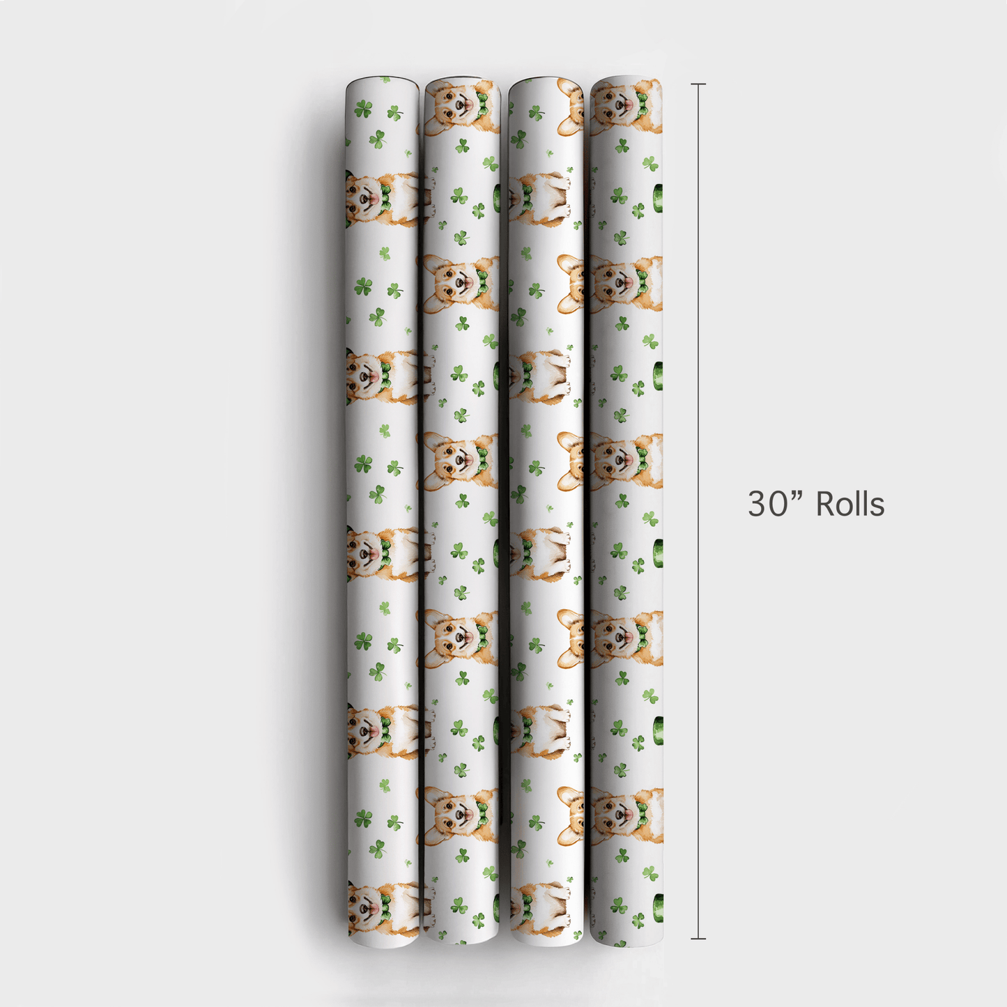 Leprechaun Corgi - Wrapping Paper - Aspen & Arlo