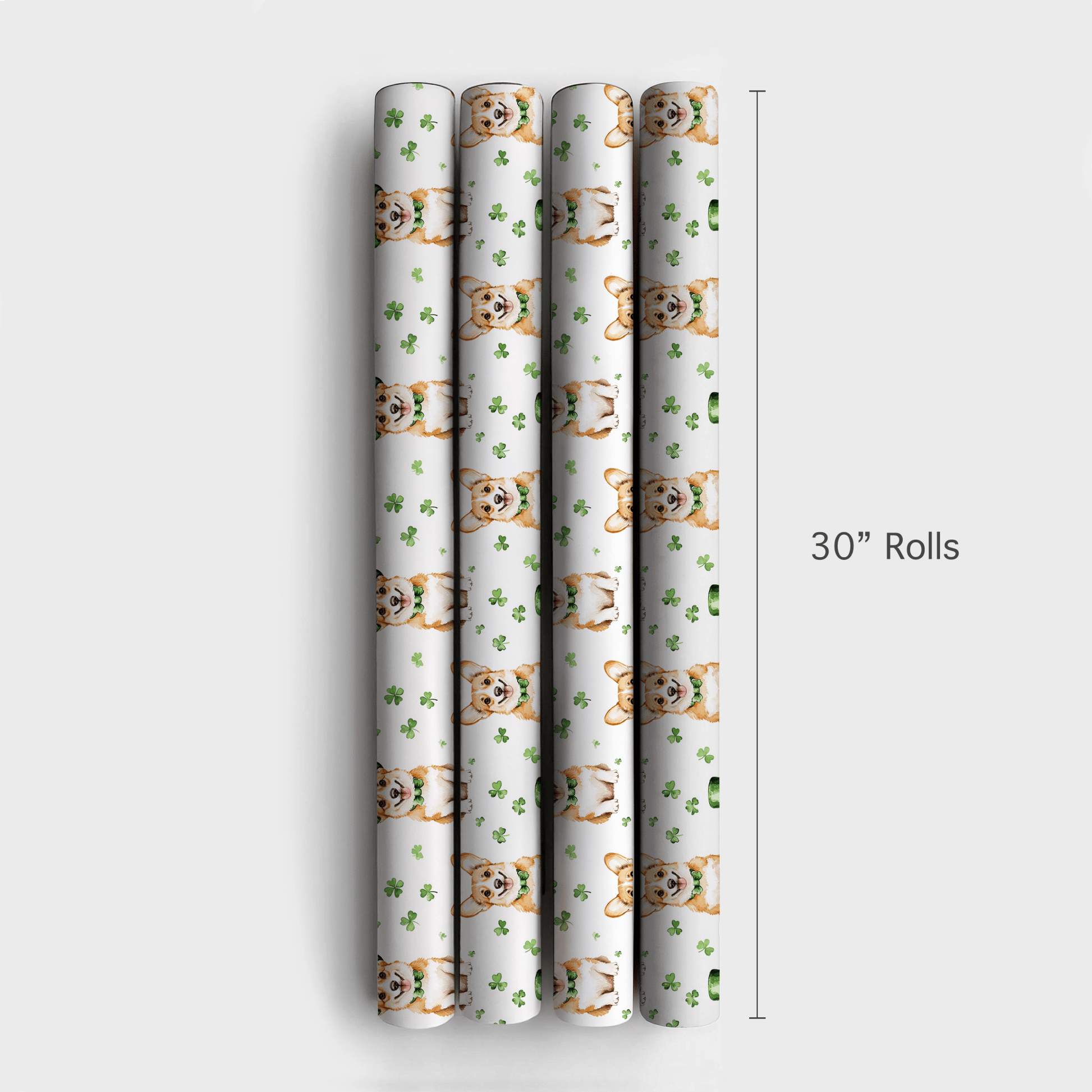 Leprechaun Corgi - Wrapping Paper - Aspen & Arlo