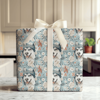 Mom's Favorite Husky - Wrapping Paper - Aspen & Arlo