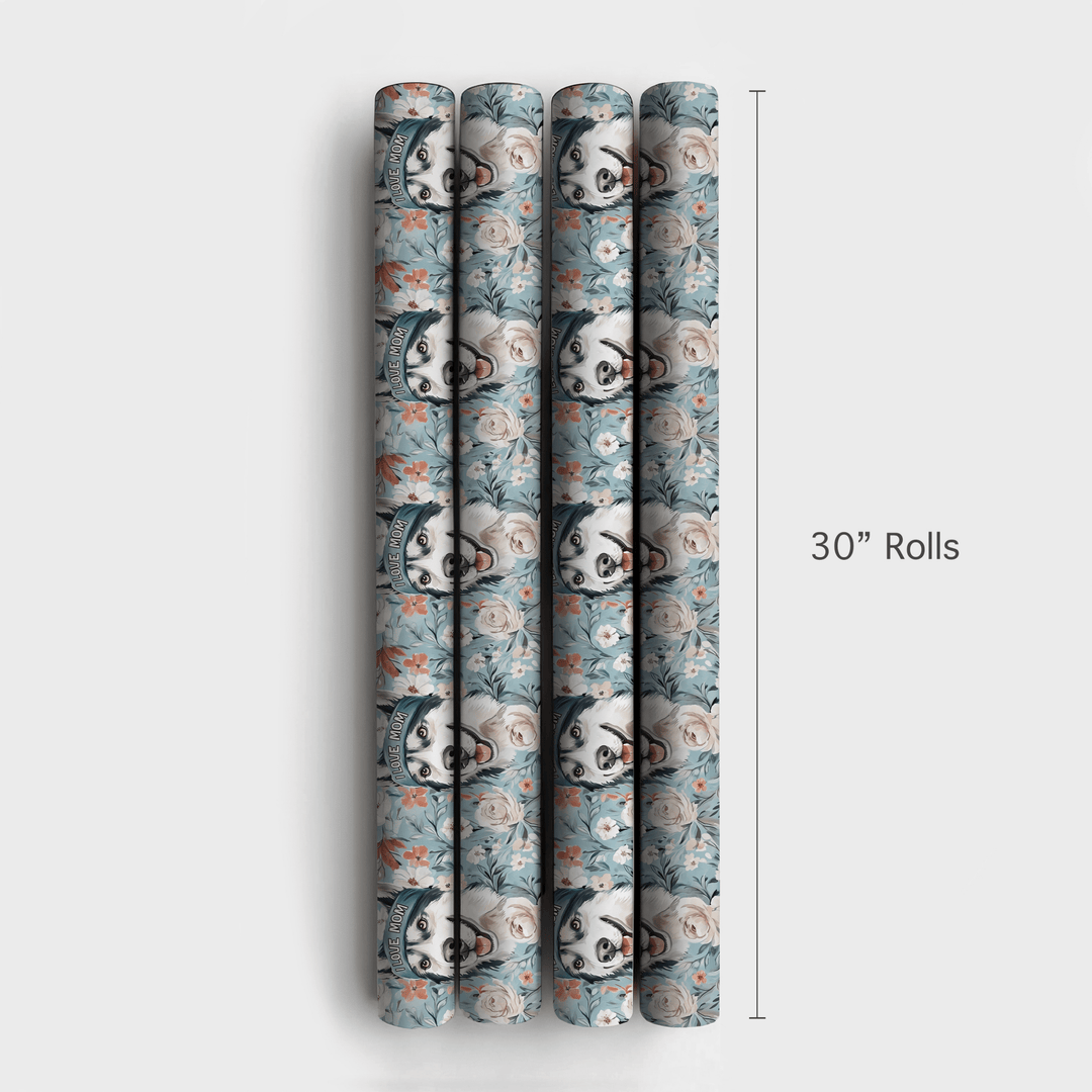 Mom's Favorite Husky - Wrapping Paper - Aspen & Arlo