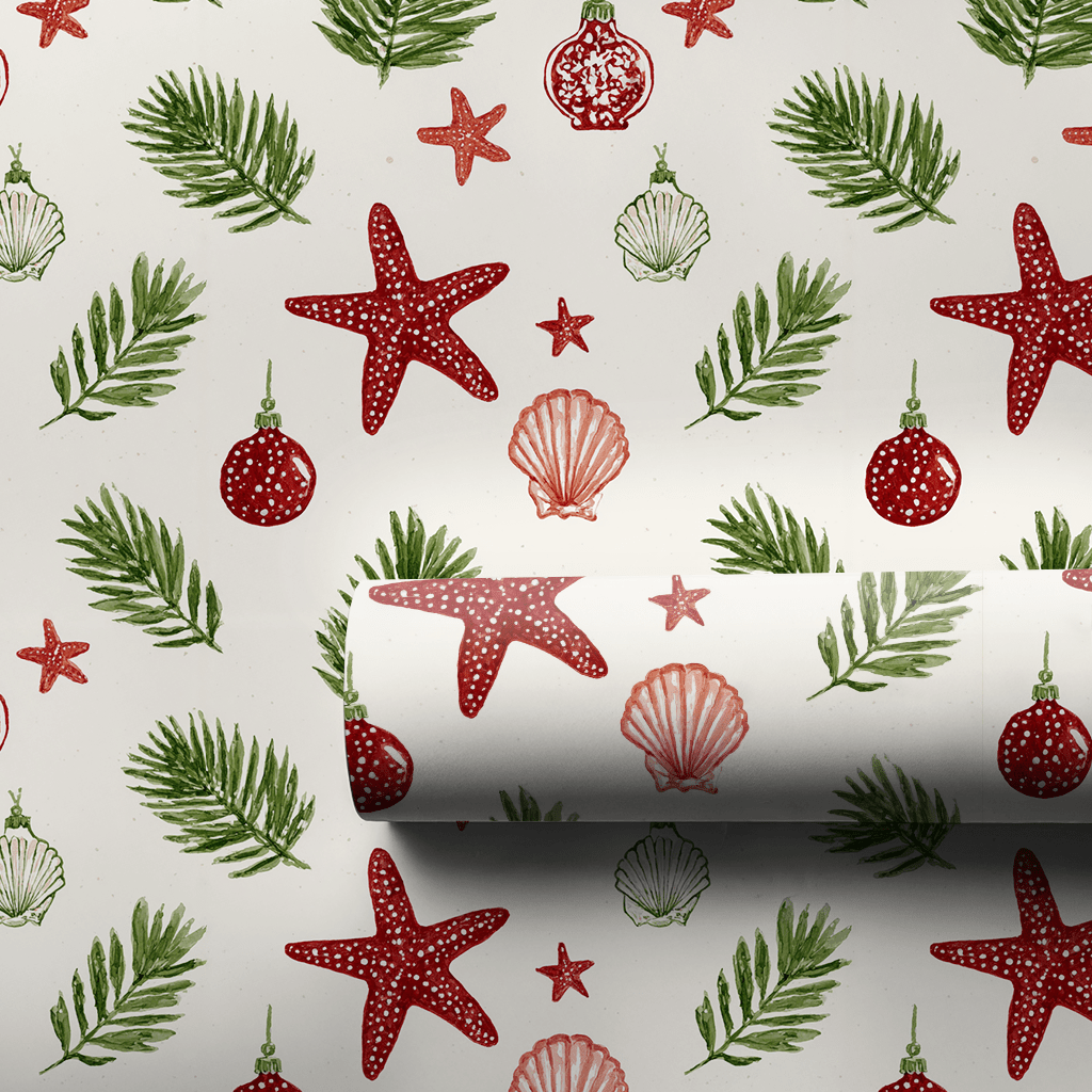 Wakiki Shell Trim - Wrapping Paper - Aspen & Arlo