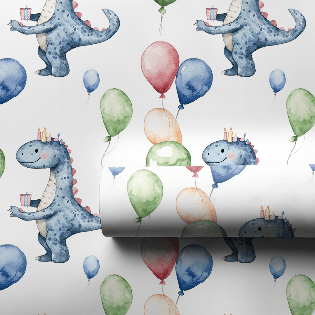 Happy Dinno - Wrapping Paper - Aspen & Arlo